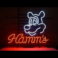 Hamms Dog Neon Sign