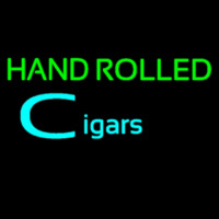 Hand Rolled Cigars Neon Sign