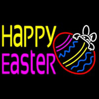 Happy Easter 4 Neon Sign
