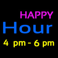 Happy Hour Neon Sign