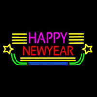 Happy New Year Logo 2 Neon Sign