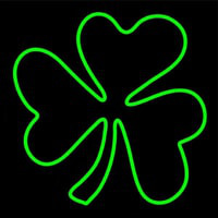 Happy St Patricks Day Shamrock Neon Sign