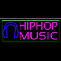 Hip Hop Music With Line Neon Sign