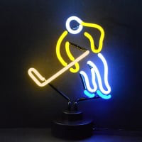 Hockey Desktop Neon Sign