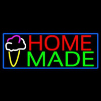 Home Made Ice Cream Cone Neon Sign