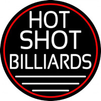 Hot Shot Billiards 5 Neon Sign