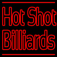 Hot Shot Billiards Neon Sign