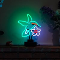 Hummingbird Desktop Neon Sign