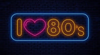 I 80s Neon Sign