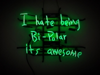 I Hate Being Bi Polar Neon Sign