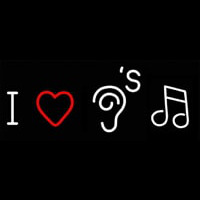 I Love Hearing Music Neon Sign