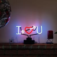 I Love You Desktop Neon Sign