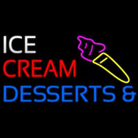 Ice Cream And Desserts Neon Sign