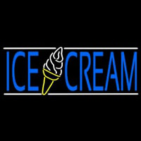 Ice Cream Cone In Between Neon Sign