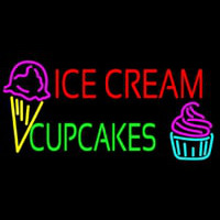 Ice Cream Cupcakes Neon Sign