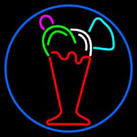 Ice Cream Glass Neon Sign