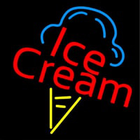 Ice Cream Logo Neon Sign