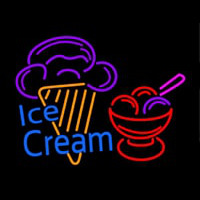 Ice Cream Logo Neon Sign