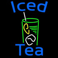 Iced Tea With Glass Neon Sign