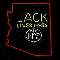Jack Daniels Jack Lives Here Arizona Neon Sign