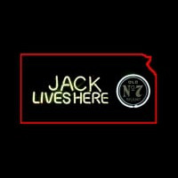 Jack Daniels Jack Lives Here Kansas Neon Sign