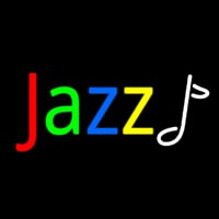 Jazz Multicolor And White Note Neon Sign