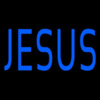 Jesus Blue Neon Sign