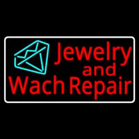 Jewelry And Watch Repair Turquoise Diamond Logo Neon Sign