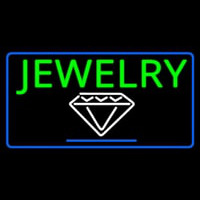 Jewelry Block Diamond Logo Neon Sign