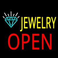 Jewelry Block Open Neon Sign