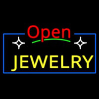 Jewelry Open Red Neon Sign