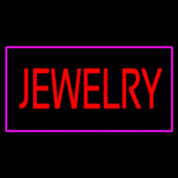 Jewelry Rectangle Purple Neon Sign