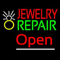 Jewelry Repair Logo Open Neon Sign