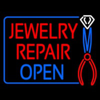 Jewelry Repair Open Block Neon Sign