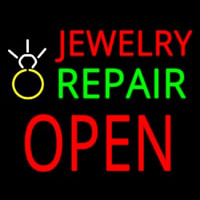 Jewelry Repair Open Logo Neon Sign