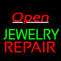 Jewelry Repair Open Red Neon Sign