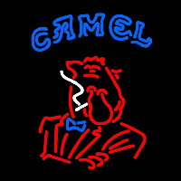 Joe Camel Red Logo Neon Sign