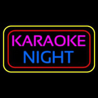 Karaoke Night Colorful Neon Sign