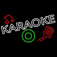 Karaoke With Mic Neon Sign