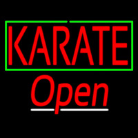 Karate Script2 Open Neon Sign