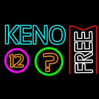 Keno Free 2 Neon Sign