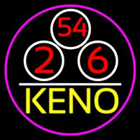 Keno With Ball 3 Neon Sign