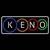 Keno With Border Neon Sign