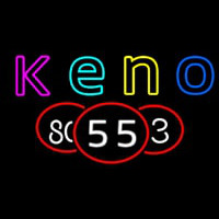 Keno With Multi Color Ball 1 Neon Sign