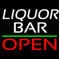 Liquor Bar Open 1 Neon Sign