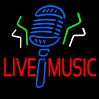 Live Music Mike 2 Neon Sign