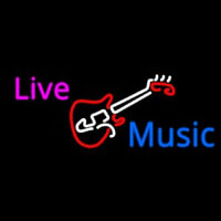 Live Music Neon Sign