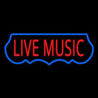 Live Music Red 2 Neon Sign