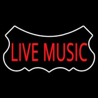 Live Music Red Neon Sign