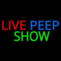Live Peep Show Neon Sign